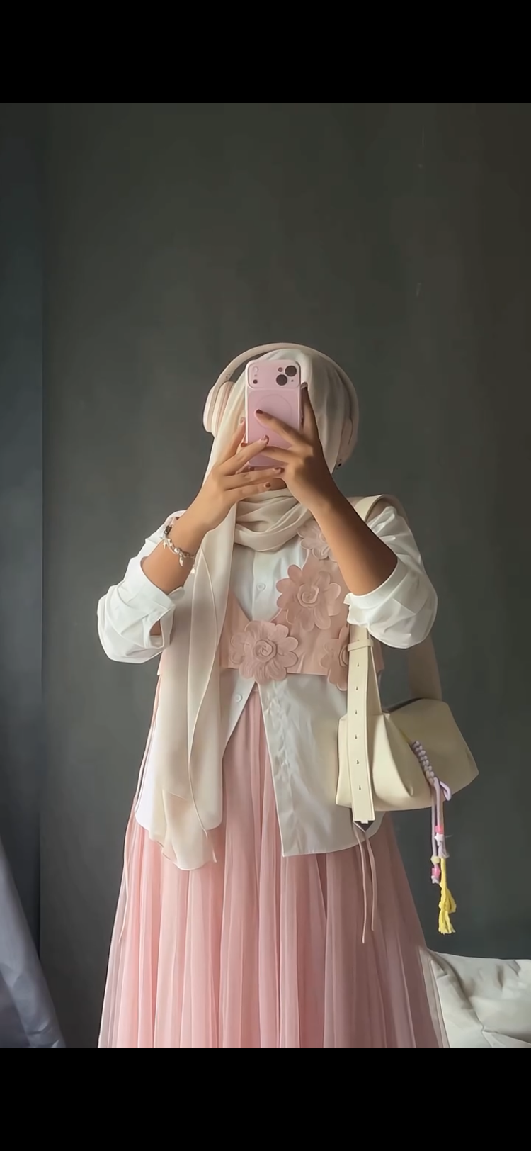 BABY PINK TULLE MAXI SKIRT