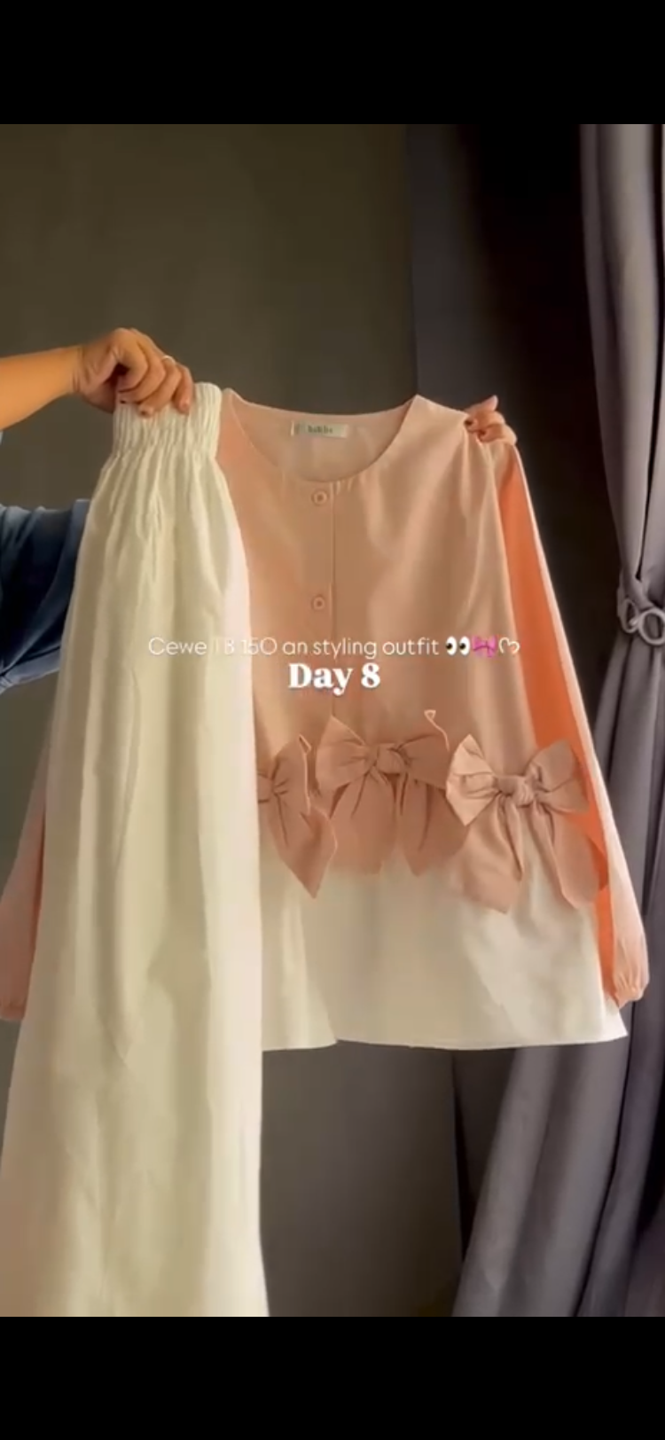 4 BOW SHIRT SKIRT
