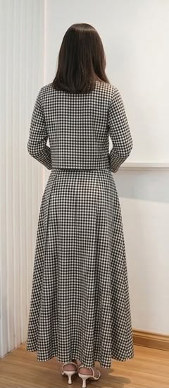LINE STRIP SHIRT SKIRT