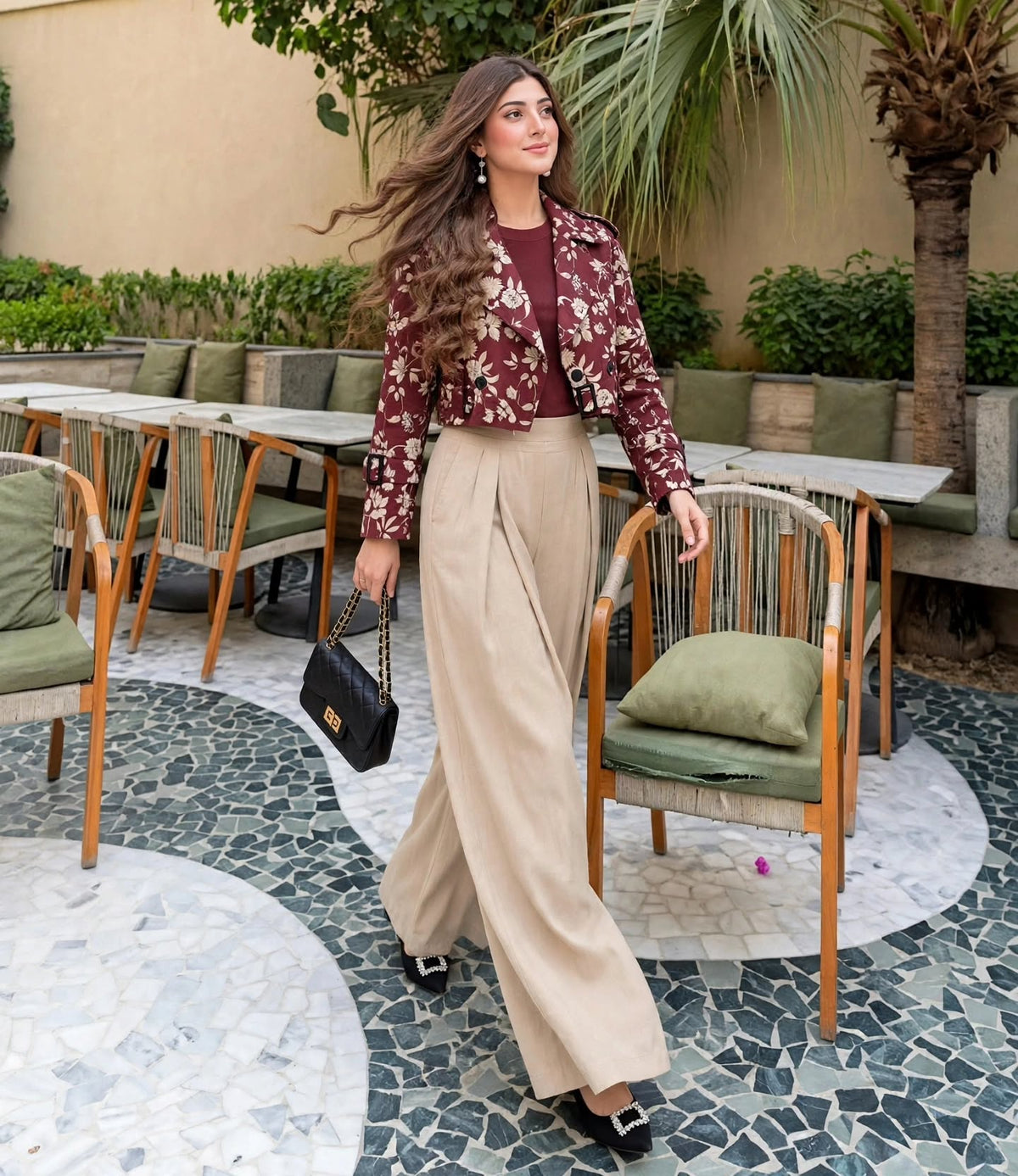 3-Piece Korean Trouser Set (jacket + inner + trouser)