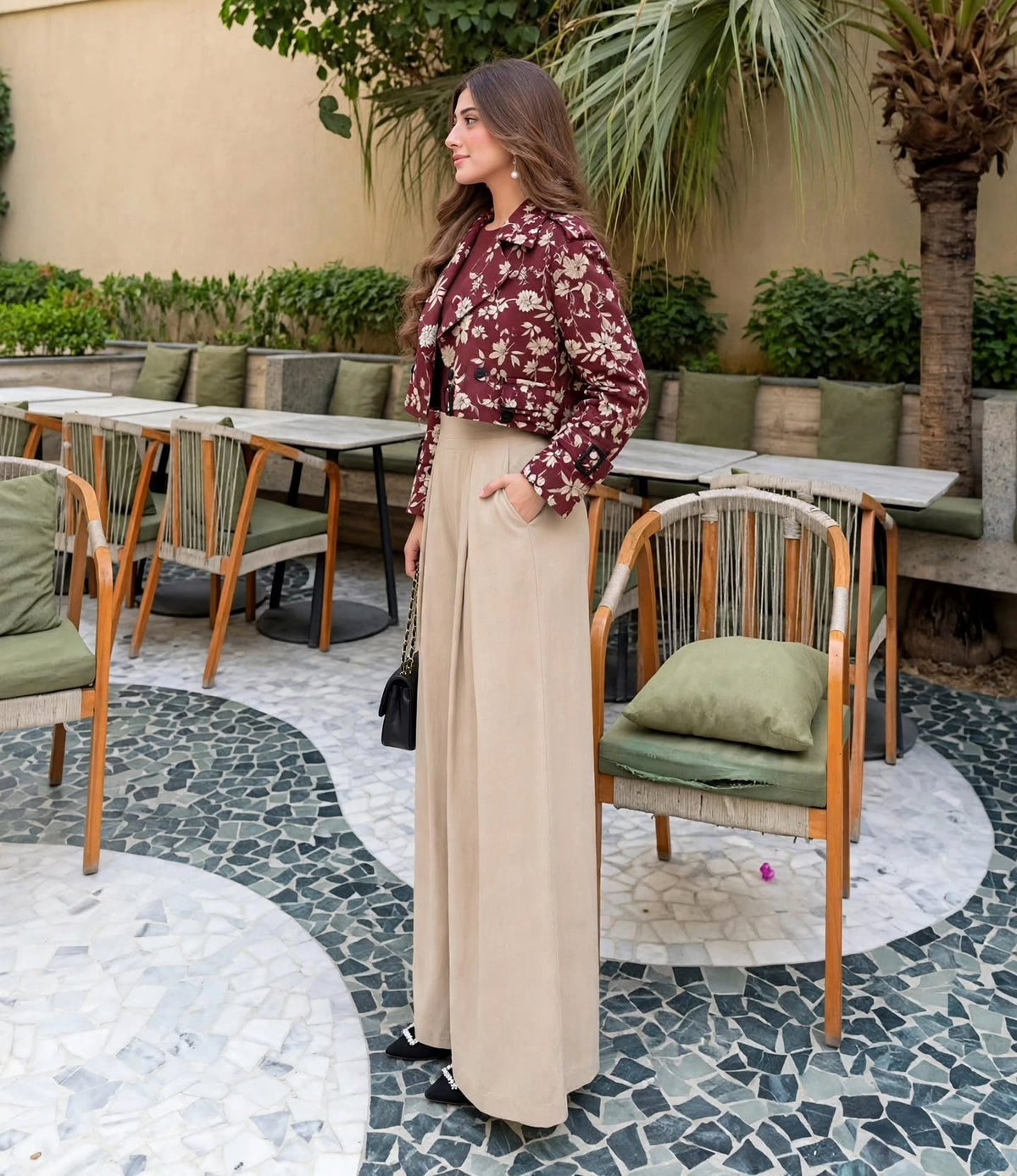 3-Piece Korean Trouser Set (jacket + inner + trouser)