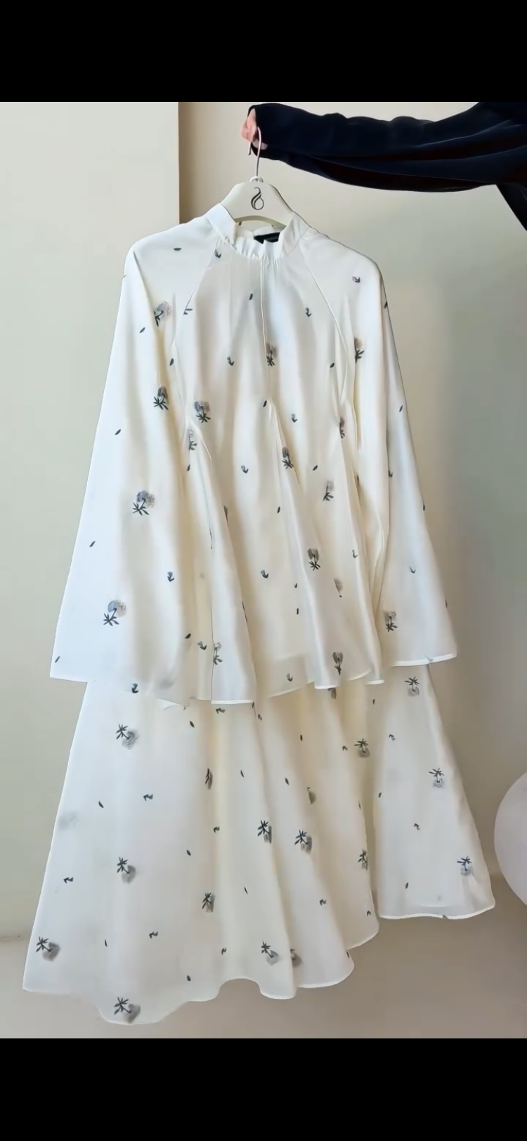 Floral thread embroidery