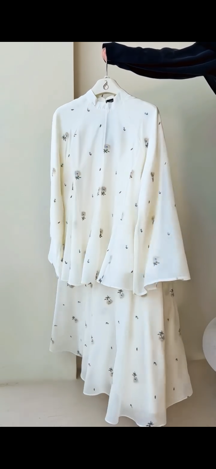 Floral thread embroidery