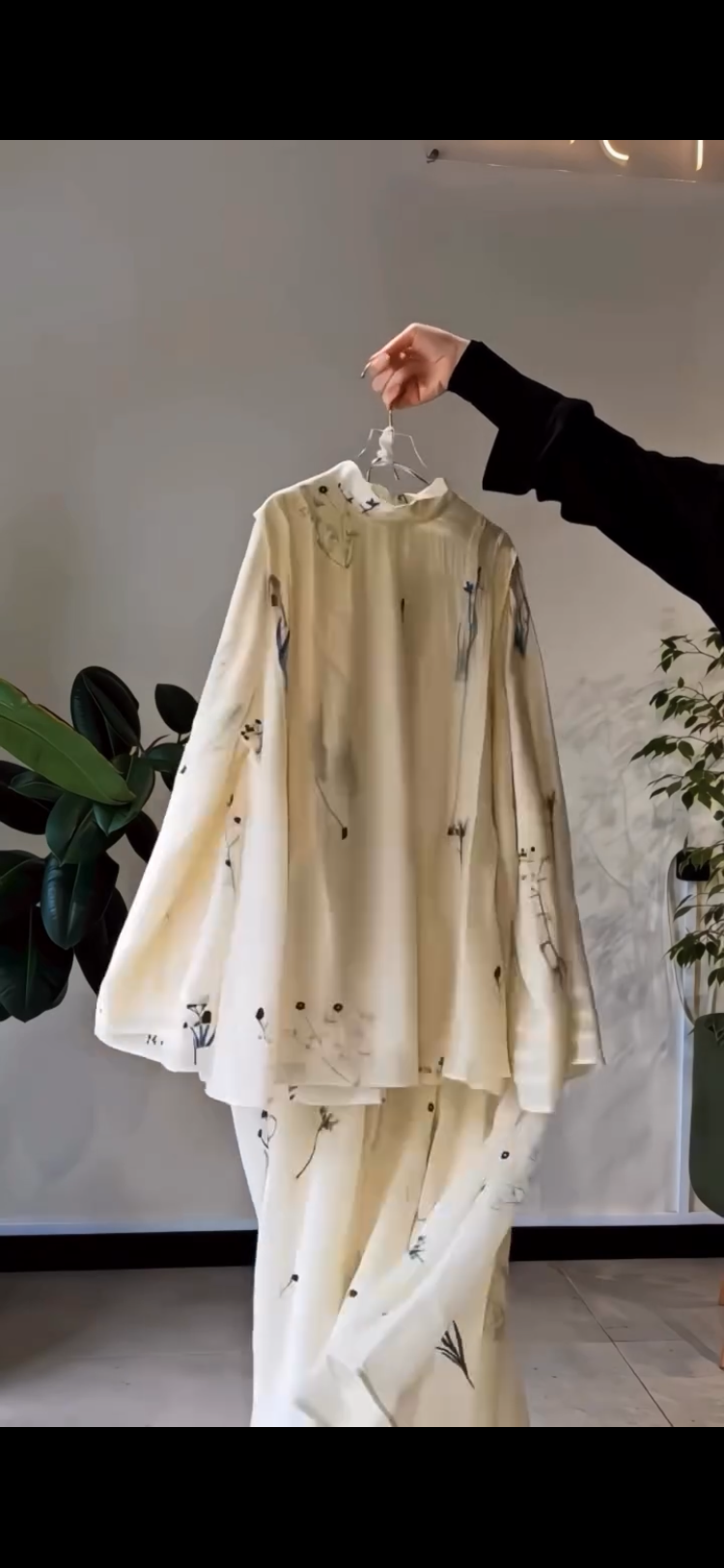 Floral thread embroidery
