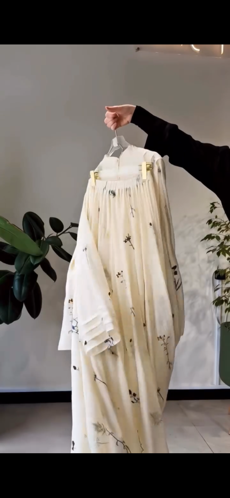 Floral thread embroidery
